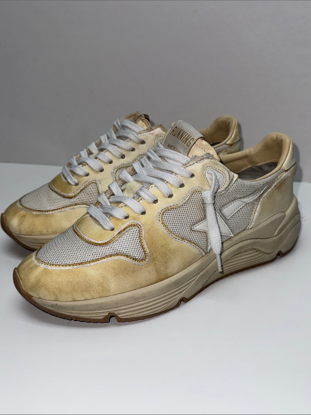 Golden Goose Style Cream Runner Sneakers - Picture 2 of 10